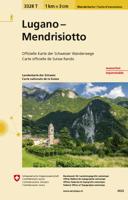 Wandelkaart - Topografische kaart 3328T Lugano - Mendrisiotto | Swisstopo