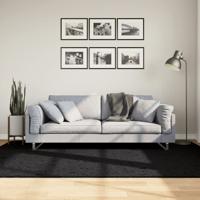 VidaXL Vloerkleed oviedo laagpolig 160x230 cm zwart