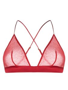 Kiki de Montparnasse soutien-gorge Ribbed Intime - Rouge