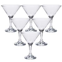 Cocktail/martini glazen - Set van 12x stuks - transparant - 190 ml
