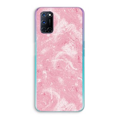 Abstract Painting Pink: Oppo A52 Transparant Hoesje