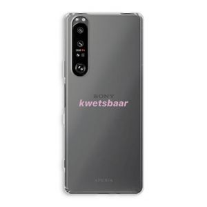 kwetsbaar: Sony Xperia 1 III Transparant Hoesje