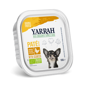 Yarrah bio paté kip & zeewier hondenvoer 12 x 150gr