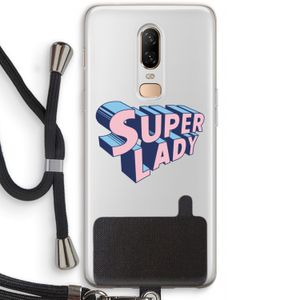 Superlady: OnePlus 6 Transparant Hoesje met koord