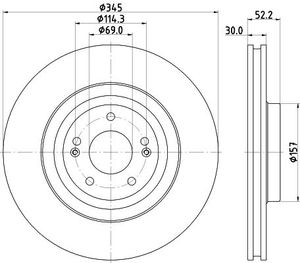 Remschijf PRO 8DD355132681