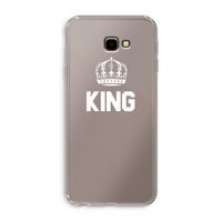 King zwart: Samsung Galaxy J4 Plus Transparant Hoesje