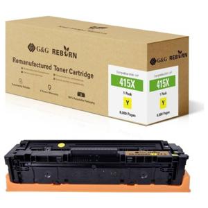 G&G Toner vervangt HP 415X Compatibel Geel 6000 bladzijden Reborn remanufactured 21275