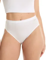 Ondergoed dames 2-Pack Highleg slip dames 32283 - Hoog opgesneden dames slip - Biologisch katoen - Vrouwen onderbroeken