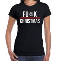 Foute Kerst T-shirt voor dames - Fu*k Christmas - zwart - Kerstfeest Foute Kerst T-shirt voor dames - Fu*k Christmas - zwart - Kerstfeest