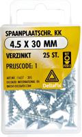 Spaanpl.schr. 4.5x30mm 25st - Deltafix