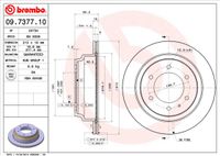 Remschijf BREMBO, Remschijftype: Binnen geventileerd: , u.a. für Opel, Vauxhall, Isuzu