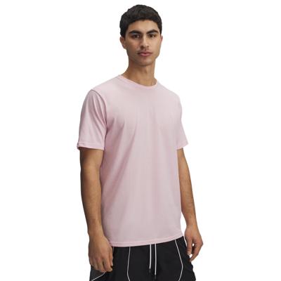 Under Armour Left Chest Logo T-Shirt Roze Wit