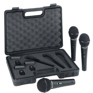 Behringer XM1800S Set met 3 dynamische microfoons