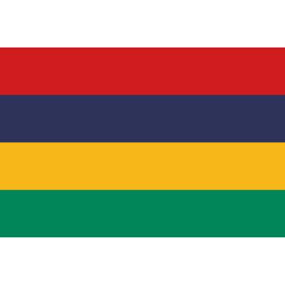 Landen thema vlag Mauritius 90 x 150 cm feestversiering