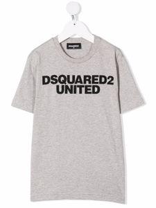 DSQUARED2 KIDS t-shirt à logo imprimé - Gris