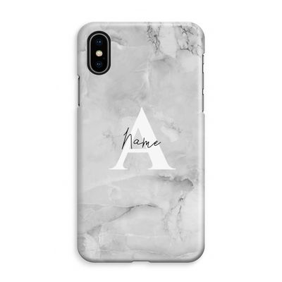 Ivory Marble: iPhone XS Max Volledig Geprint Hoesje