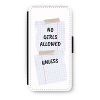 No Girls Allowed Unless: iPhone 8 Plus Flip Hoesje