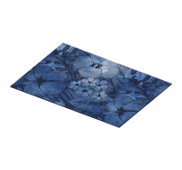 Moderne placemats Blauwe aquarel bloemen