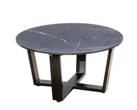 Teeburu coffee table 60x31cm. alu black/slate - Yoi