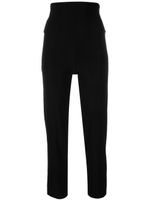 Norma Kamali pantalon slim à taille haute - Noir