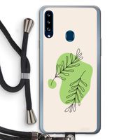 Beleaf in you: Samsung Galaxy A20s Transparant Hoesje met koord Beleaf in you: Samsung Galaxy A20s Transparant Hoesje met koord