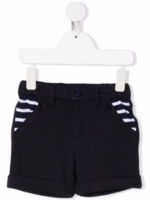 Patachou short à détails rayés - Bleu