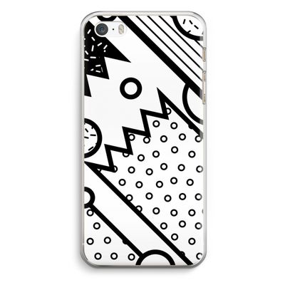 Pop Art #4: iPhone 5 / 5S / SE Transparant Hoesje