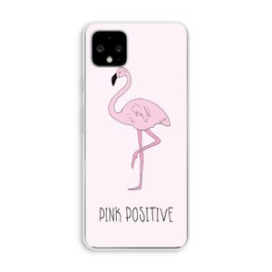 Pink positive: Pixel 4 XL Transparant Hoesje