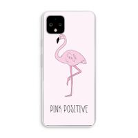 Pink positive: Pixel 4 XL Transparant Hoesje