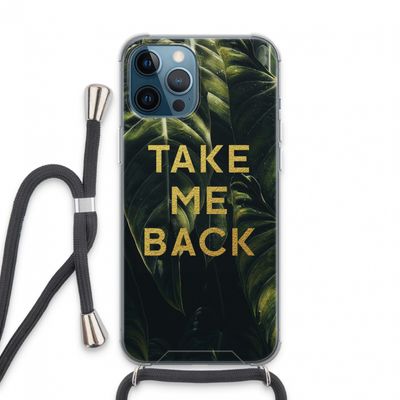 Take me back: iPhone 13 Pro Max Transparant Hoesje met koord