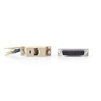 Nedis CCGP52822IV tussenstuk voor kabels D-SUB 25-Pin Male RJ45 (8P8C) Female Ivoor - thumbnail