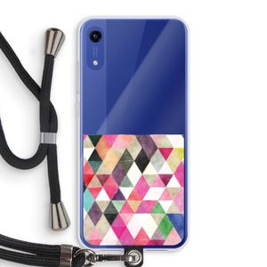Gekleurde driehoekjes: Honor Play 8A Transparant Hoesje met koord