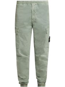 Stone Island pantalon cargo à patch logo - Vert