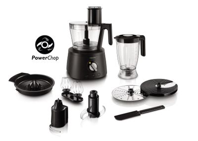 Philips HR7776/90 Foodprocessor Zwart