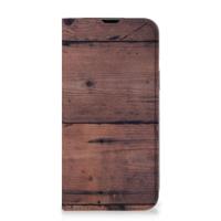 iPhone 14 Book | Wallet Case | Old Wood