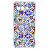 Google Pixel 9a Hoesje - Tiles Color TPU Antishock Google Pixel 9a Hoesje - Tiles Color TPU Antishock