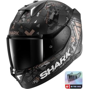 SHARK Skwal i3 Hellcat, Integraalhelm, Mat Zwart-Chroom-Antraciet KUA