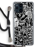 Vexx Black Mixtape: Oppo Find X3 Pro Transparant Hoesje met koord