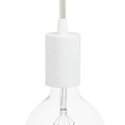 Fitting lamp wit e27 rond vlak met trekontlaster