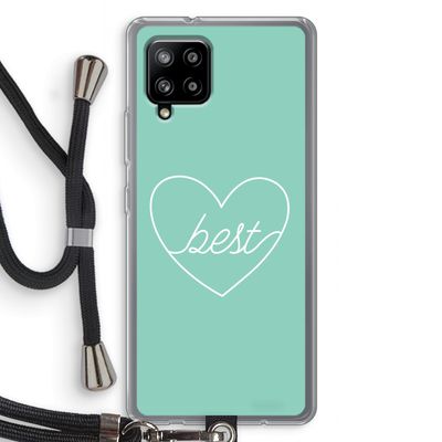 Best heart pastel: Samsung Galaxy A42 5G Transparant Hoesje met koord