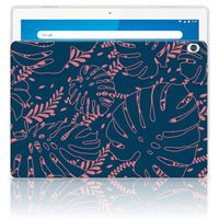 Lenovo Tab M10 Siliconen Hoesje Palm Leaves - thumbnail