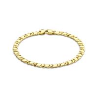 14k Geelgouden Armband met Fantasie Schakel - Luxe en Stijl