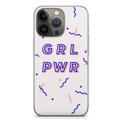GRL PWR: iPhone 13 Pro Transparant Hoesje