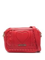 Love Moschino sac à bandoulière matelassé en cuir - Rouge - thumbnail