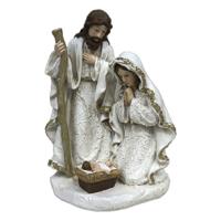Kerststal set DKD Home Decor Hars (2 Stuks) (12 x 10 x 19 cm)
