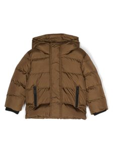 DSQUARED2 KIDS doudoune à logo imprimé - Marron