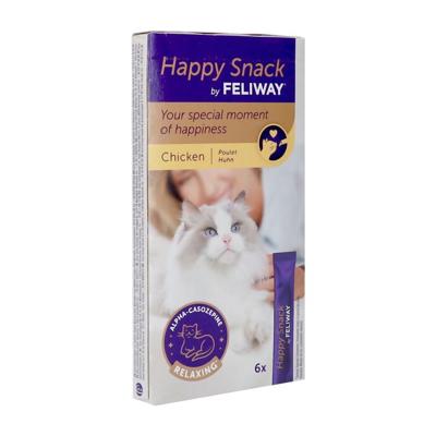 Feliway Happy Snack Kip 6x15g