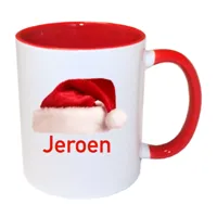 Kerstmok met naam (rood)