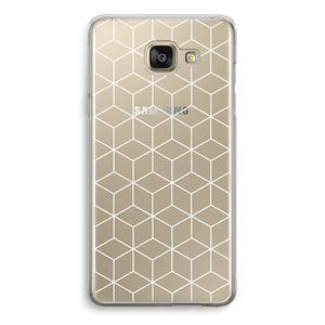 Zwart-witte kubussen: Samsung Galaxy A5 (2016) Transparant Hoesje
