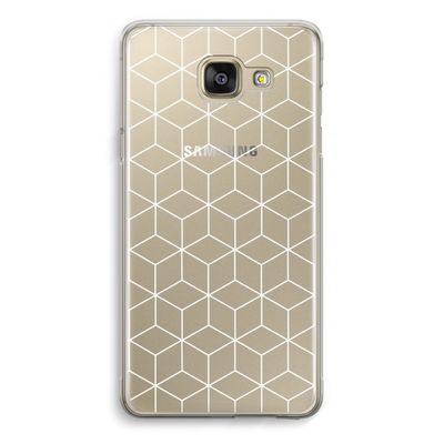 Zwart-witte kubussen: Samsung Galaxy A5 (2016) Transparant Hoesje